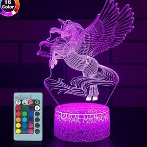 3D Unicorn LED Night Light